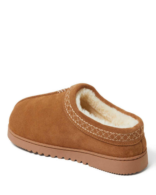 Dearfoams Dean Suede Clog Slipper Pink US 9 4