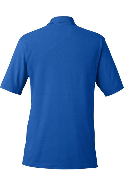Harriton Pique Polo Blue Medium 3