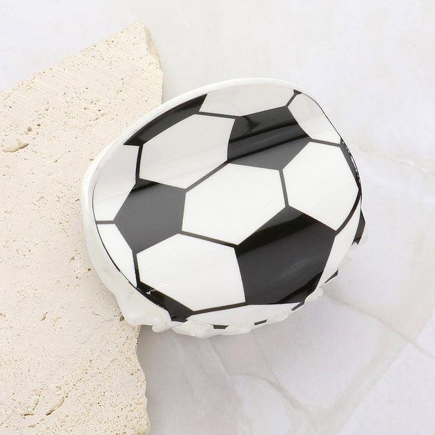 FASHNZFAB Soccer Ball Hair Claw Clip Multi 2