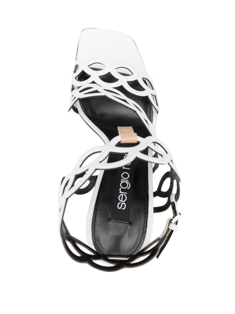 Sergio Rossi Spiral Sandals White US 6 4