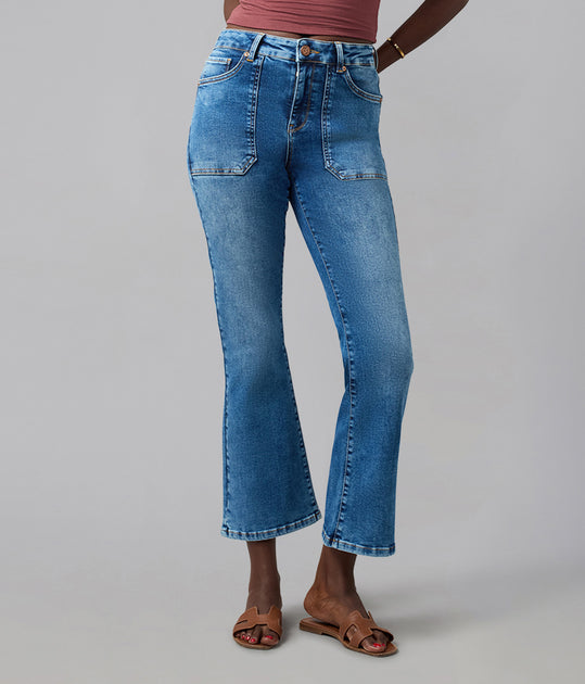 Lola Denim Billie High Rise Bootcut Jeans Blue 36 2