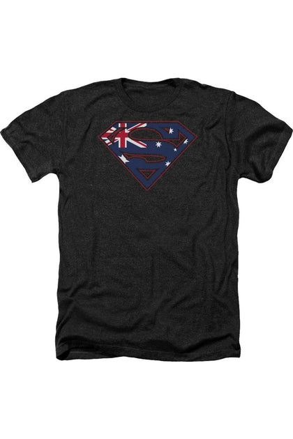 Gildan Superman Australian Shield T-Shirt Black Medium 2