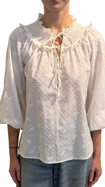 Loretta Caponi Zita Blouse Black Small 4