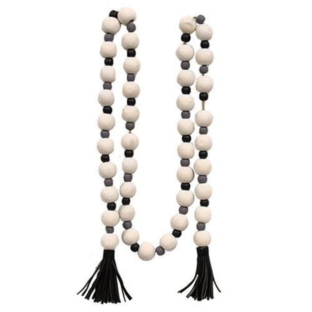 Hivvago Bead Garland Black White Gray 2
