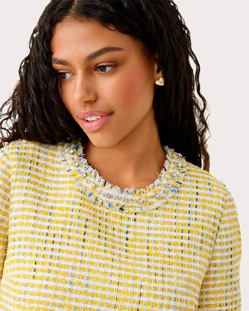 Lilly Pulitzer Folie Beaded Boucle Top Multi US 0 4