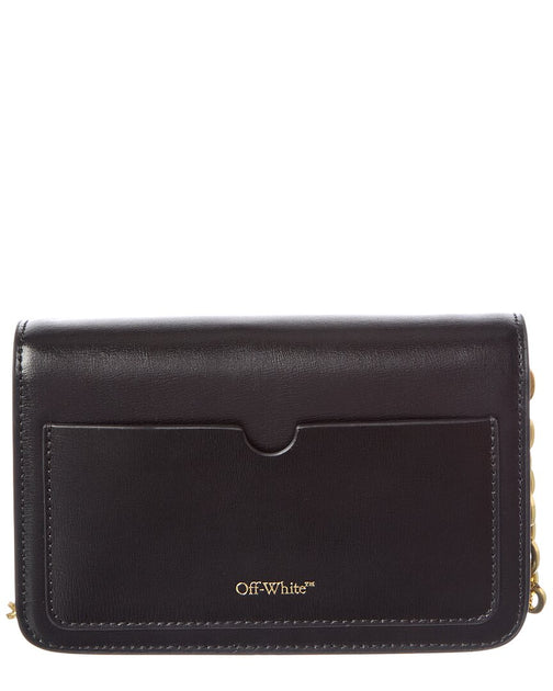 OFF WHITE Off-White Leather Wallet On A Chain | ShopSimon