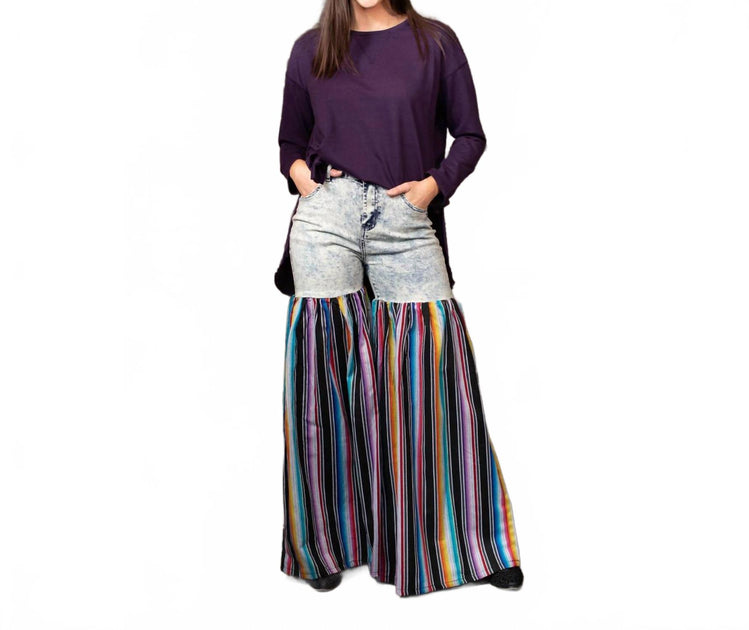 Lucky & Blessed Palazzo Wide Leg Jeans Black US 4 3