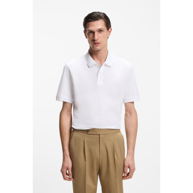 Boss Pallas Polo Shirt White Small 4