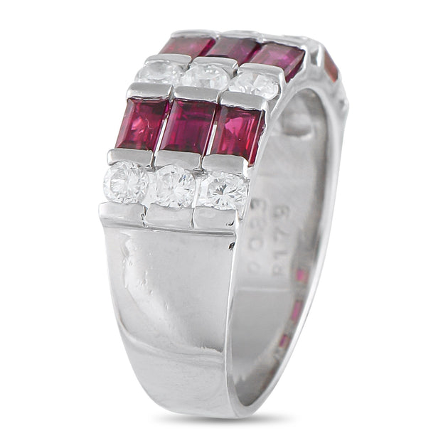 LB Exclusive MF18-073125 Ruby and Diamond Ring Red US 6.25 3
