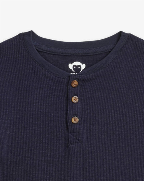 Appaman Craftsman Thermal Henley Top Blue US 12 3