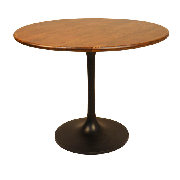 Hivvago 40 inch Dining Table Brown Black 2