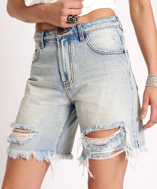 One Teaspoon Jackson Shorts Blue 25 3