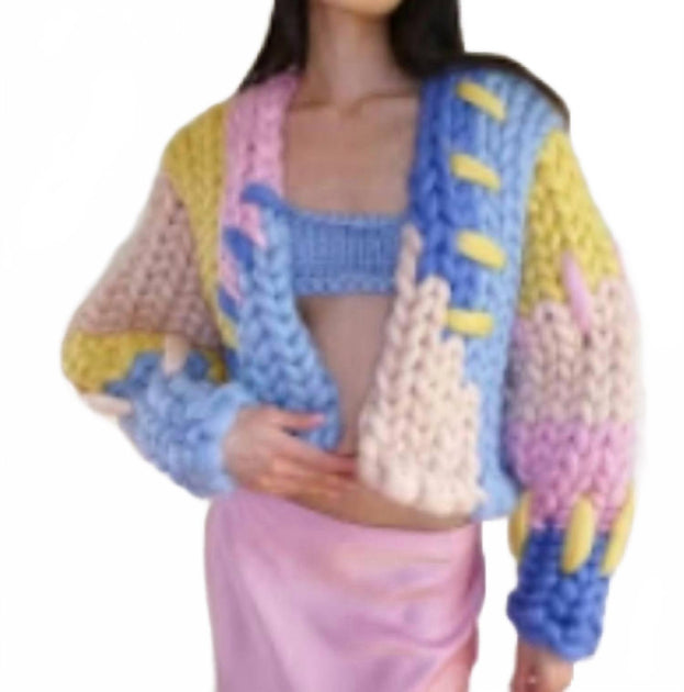 Hope Macaulay Patchwork Colossal Knit Jacket Multi L/XL 2