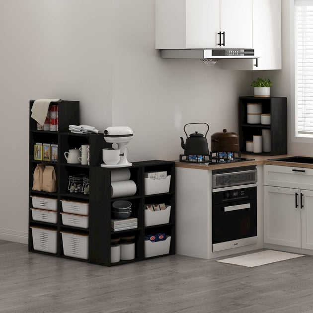 Furinno Luder Bookcase 3-Tier Blackwood 4