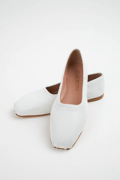 Gia Borghini Etesia Ballet Flat White 37 3