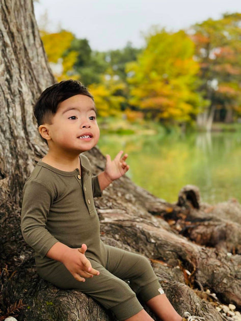 ME & HENRY Mason Ribbed Romper Green 6-9 Months 3