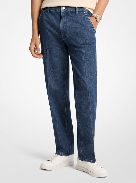 Michael Kors Finn Straight-Fit Stretch Denim Jeans Multi 32x30 4