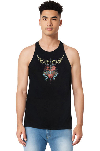 Gildan Bon Jovi Daggered Tank Black Medium 4