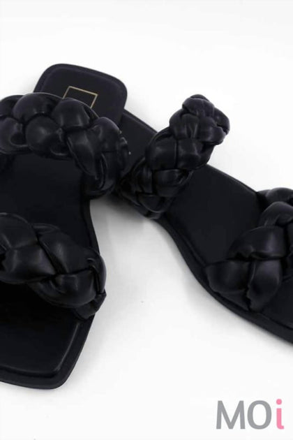 Shu Shop Daria Braided Sandal Black US 6 3