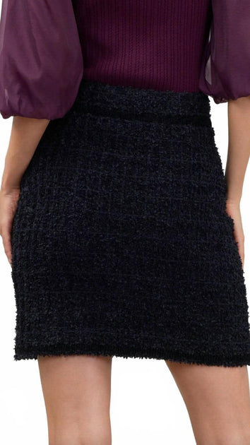 Current Air Tweed Minirock Grau XS 3