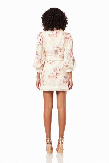 ELLIATT Agency Mini Dress Beige Small 3
