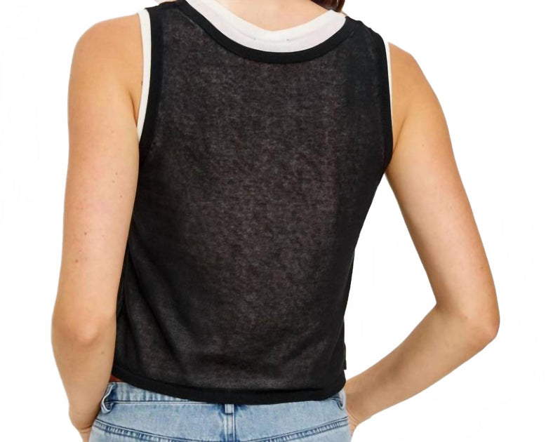 Rails Kelly Layered Tank Black Large 3