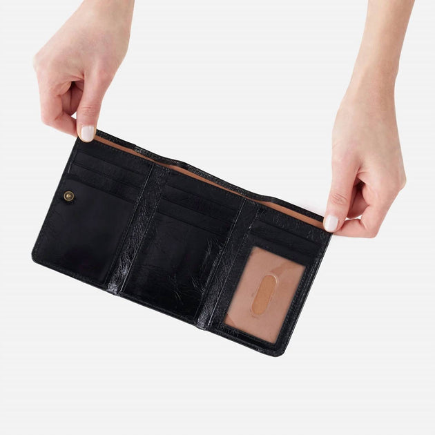 HOBO Jill Trifold Wallet Black One Size 4