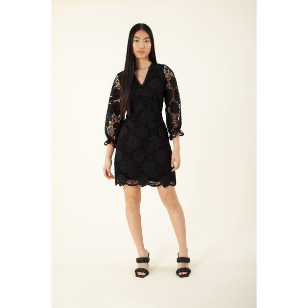 Hailey Bob Mellea Lace Dress Black XLarge 2