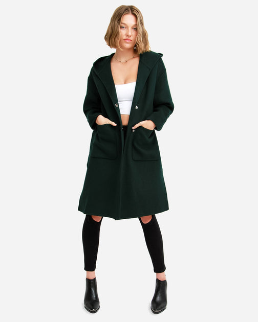 Belle & Bloom Walk This Way Coat Green Large 4