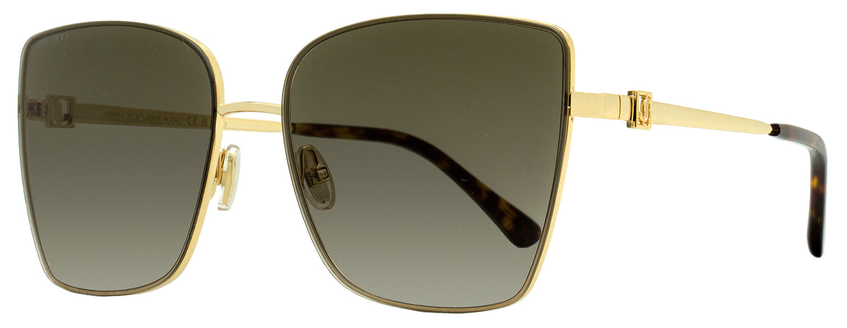 Jimmy Choo Square Lavi Sunglasses 06JHA Gold/Havana 60mm Jimmy Choo Square Sunglasses Auri /G 086HA Havana 53mm – Bluefly main image 3