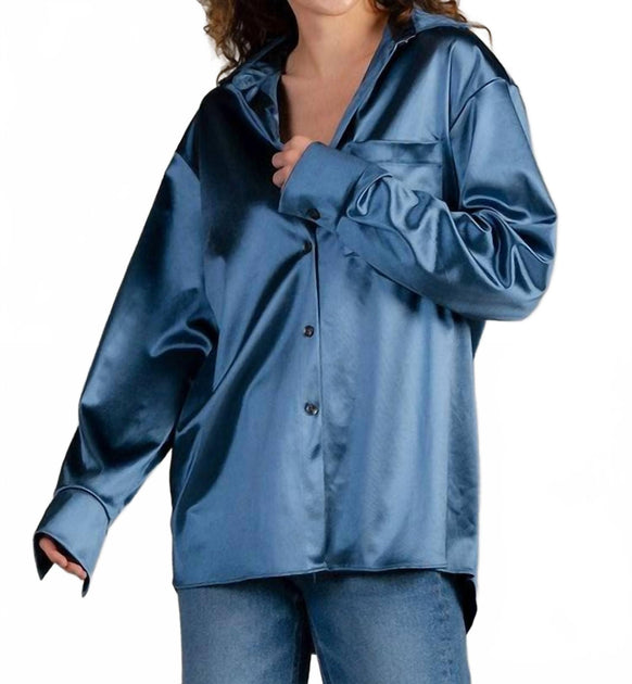 Sew In Love Shine All The Time Blouse Blue Small 2