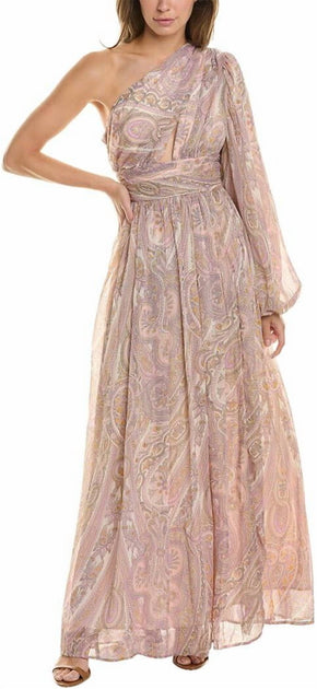Line and Dot Gianni Maxi Dress Pink Large 2