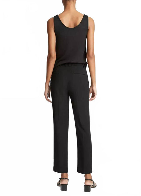 Vince Crepe Tailored Straight Leg Pants Black US 8 4