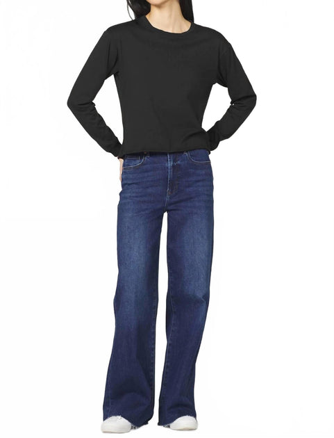 Dear John Denim Dumont Long Sleeve Tee Black Medium 4