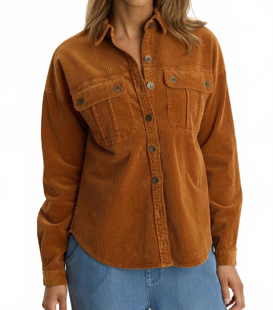 XCVI Smithson Corduroy Shacket Multi Small 2