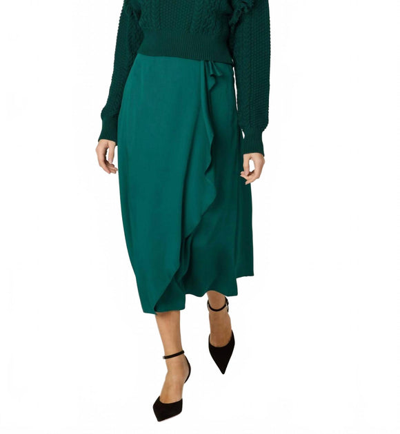 Cleobella Regina Midi Skirt Green Small 2