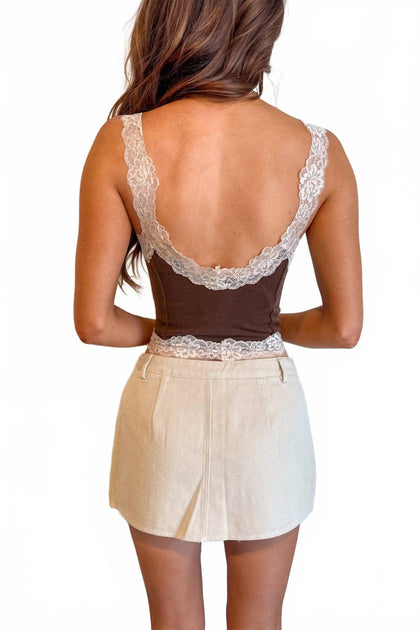 day + moon Elodie Mini Skort White Large 4