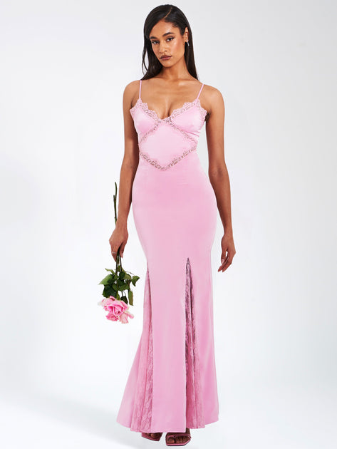 Miss Circle Xandria Maxi Dress Pink Large 2
