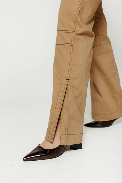 SKFK Iraeta Flared Pants Brown US 12 3