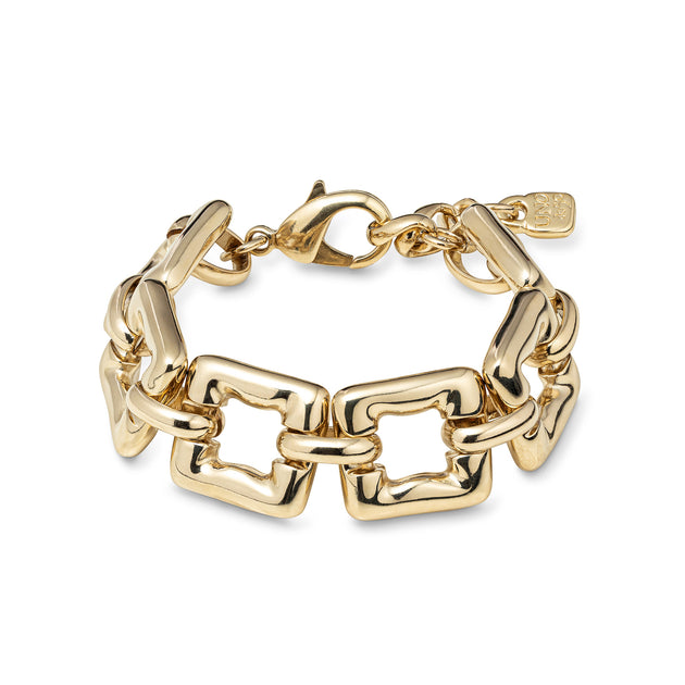 UNOde50 Squared Link Classic Bracelet Gold 2