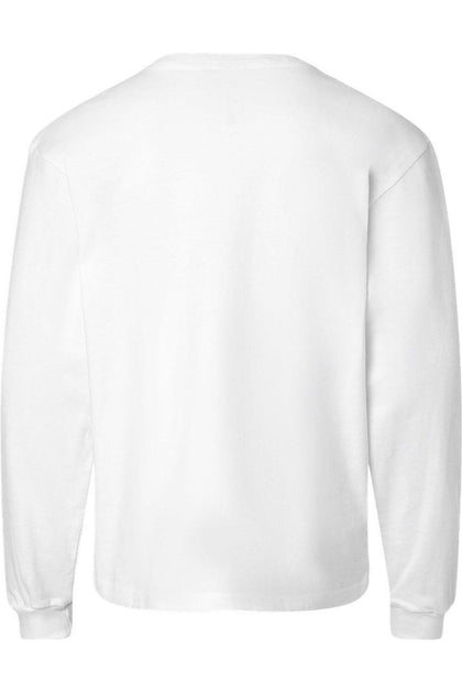 BELLA + CANVAS Youth Heavyweight Long Sleeve Tee White Small 3