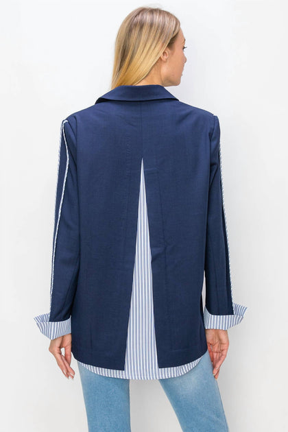 Joh Mary Blazer Blue Medium 4