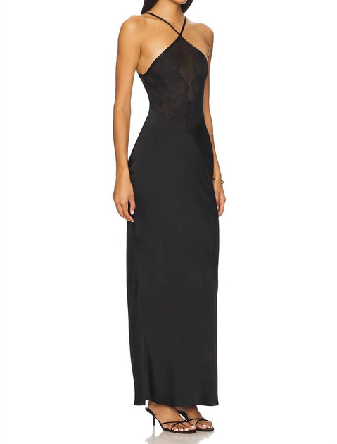 IRO Borra Lace Maxi Dress Black EU 36 3