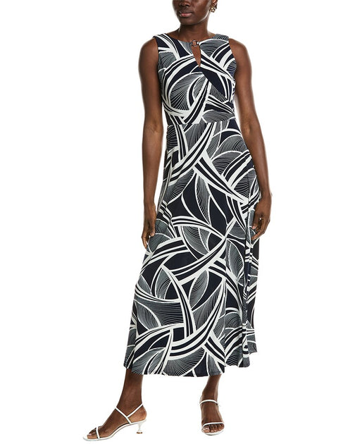 women's sandra darren sleeveless surplice pleated maxi dress Women's Sandra Darren Sleeveless Pleated Maxi Dress