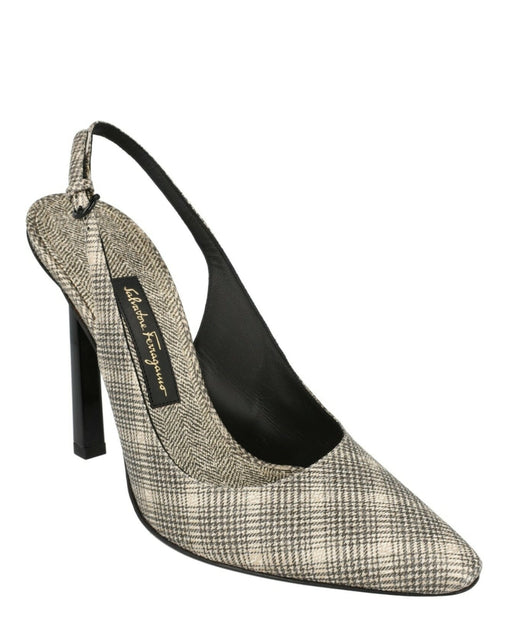 Ferragamo Jessie X5 Slingback Pumps Grey US 10 3