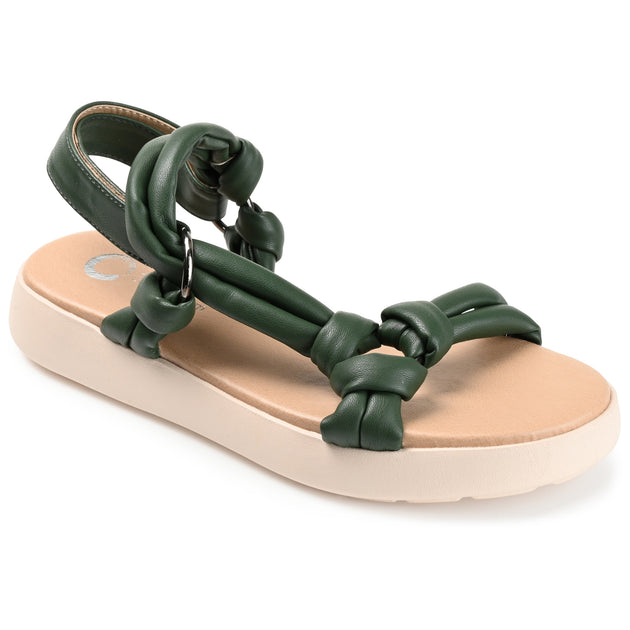 Journee Collection Marri Sandal Green US 7 2