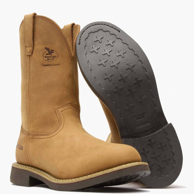 Georgia Boot Carbo-Tec Wellington Boot Brown 13 4
