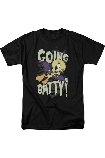 Gildan Looney Tunes Going Batty T-Shirt Black Medium 2