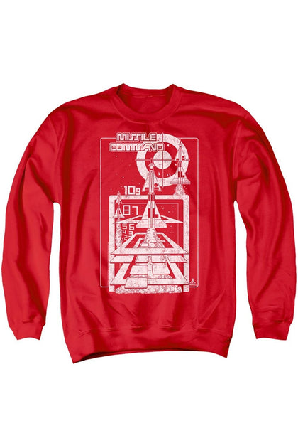 Gildan Atari Lift Off Crewneck Sweatshirt Red XL 2