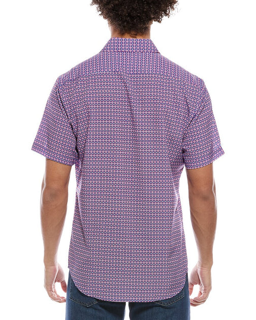 TailorByrd Moroccan Tile Performance Shirt Purple XL 3